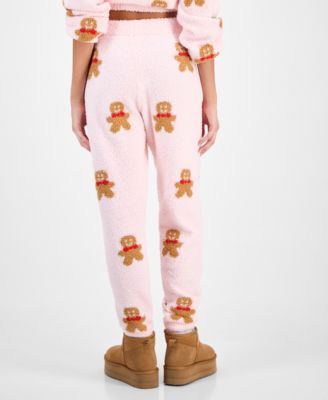 Juniors' Teddy-Knit Jogger Pants