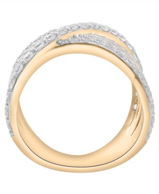 Diamond  Criss Cross Band (2 ct. t.w.) in 14K Yellow Gold, Exclusive
