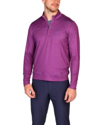 Men's Mini Houndstooth Performance Quarter Zip