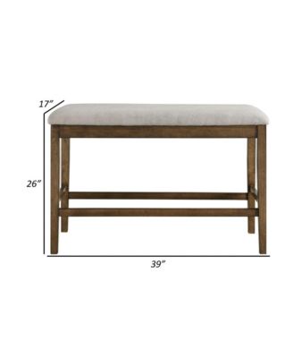 Two-Tone Counter Bench for Stylish and Versatile Seating
