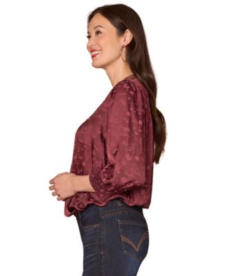 Women's V-Neck Long Sleeve Top