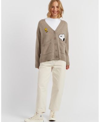 Women's Wool-Cashmere Peek Pocket Cardigan