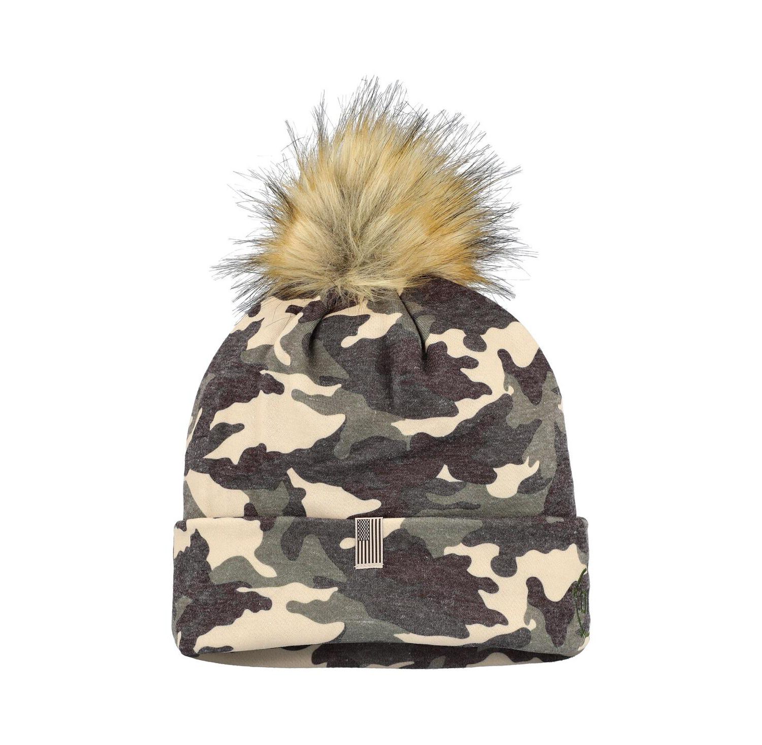 Men's Camo Kentucky Wildcats OHT Military Appreciation Cuffed Pom with Knit Hat