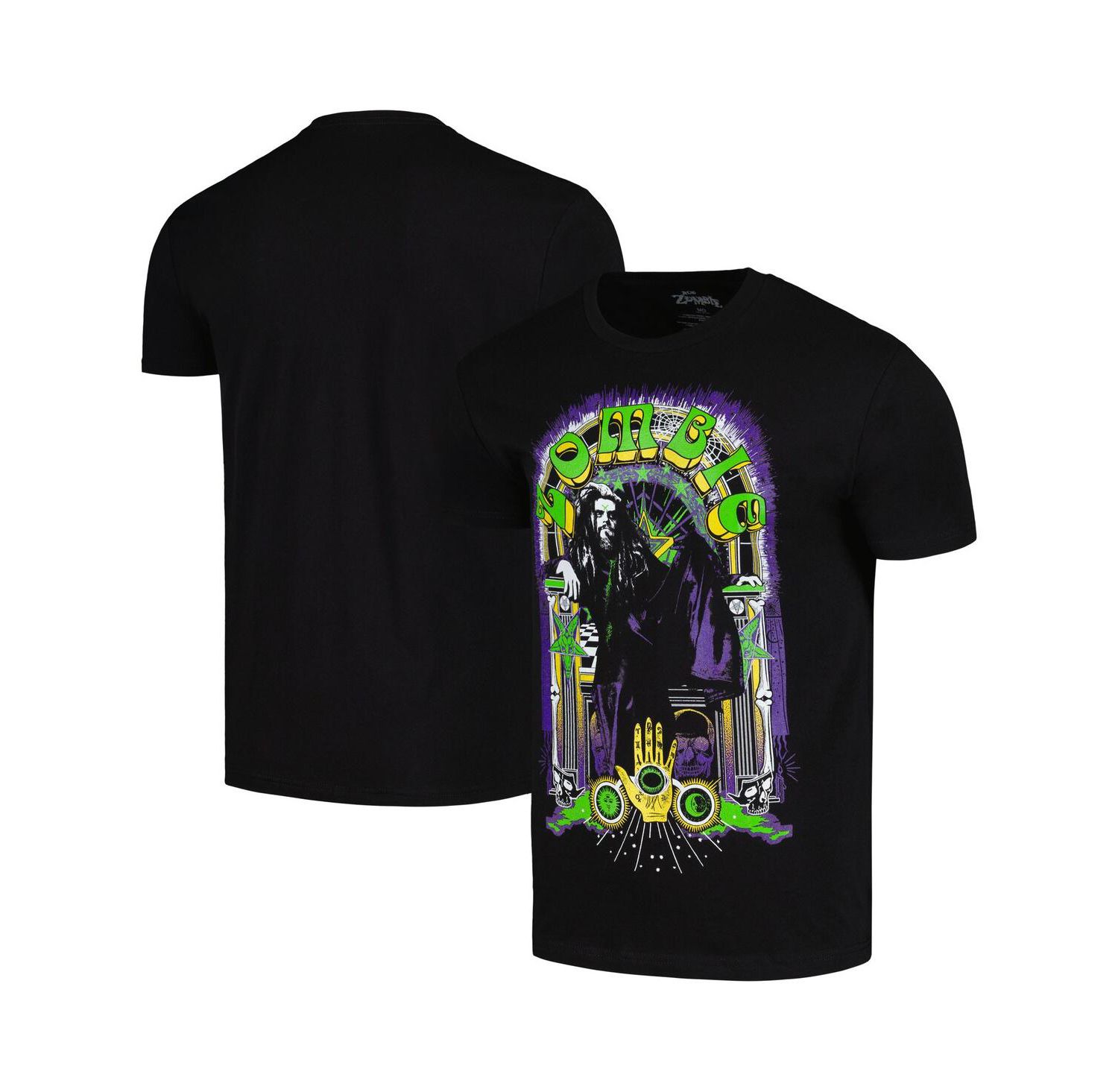 Men's Black Rob Zombie Symbology Throne T-Shirt