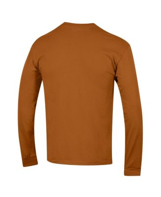Men's Texas Orange Texas Longhorns Arch Over Logo 2-Hit Long Sleeve T-Shirt
