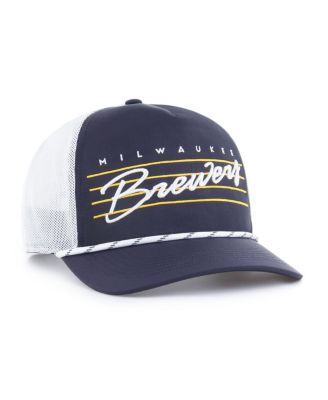 Men's Navy Milwaukee Brewers Brrr Downburst Mesh Hitch Adjustable Hat