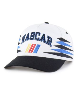 '47 Brand - Men's White/Black NASCAR Diamond Cut Hitch Adjustable Hat