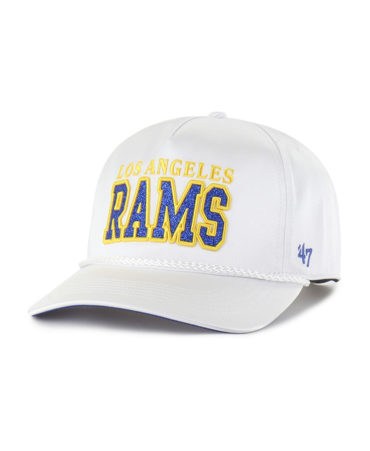 47 Brand Women's White Los Angeles Rams Outspoken Hitch Adjustable Hat In White