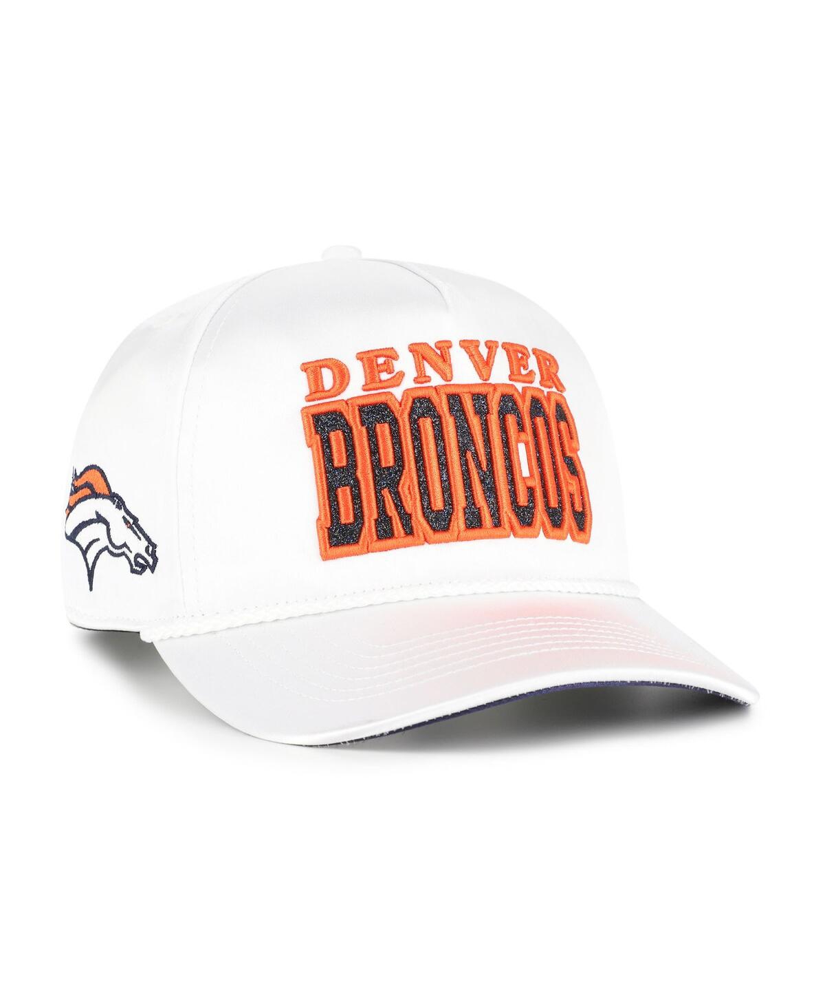 47 Brand Women's White Denver Broncos Outspoken Hitch Adjustable Hat In White