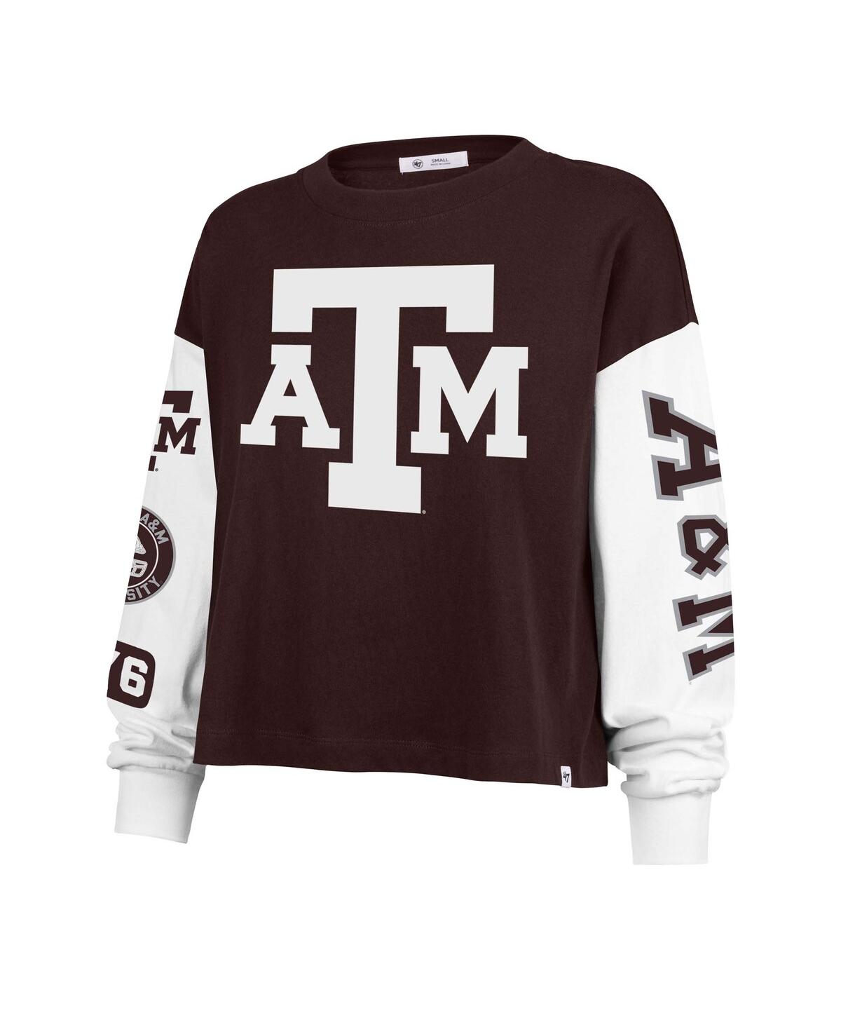 '47 Brand Women's Maroon Texas A&M Aggies Sydney Long Sleeve T-Shirt