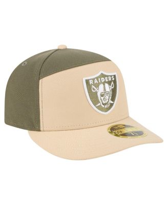 Men's&nbsp;Light Beige/Olive Las Vegas Raiders Two-Tone Color Pack Split Panel 59FIFTY Fitted Hat
