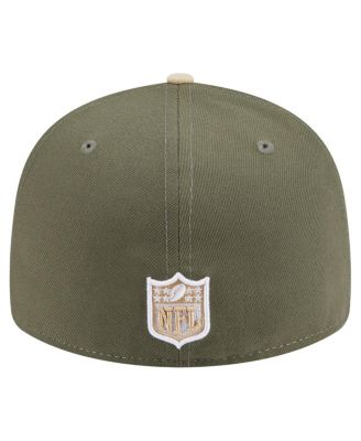 Men's&nbsp;Light Beige/Olive Seattle Seahawks Two-Tone Color Pack Split Panel 59FIFTY Fitted Hat