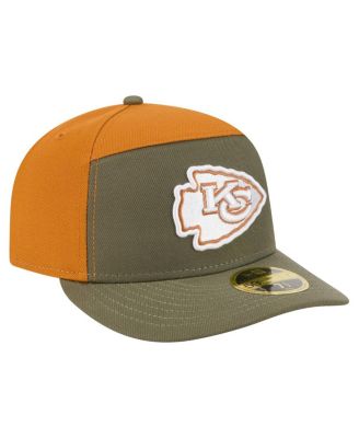 Men's&nbsp;Olive/Brown Kansas City Chiefs Two-Tone Color Pack Split Panel 59FIFTY Fitted Hat