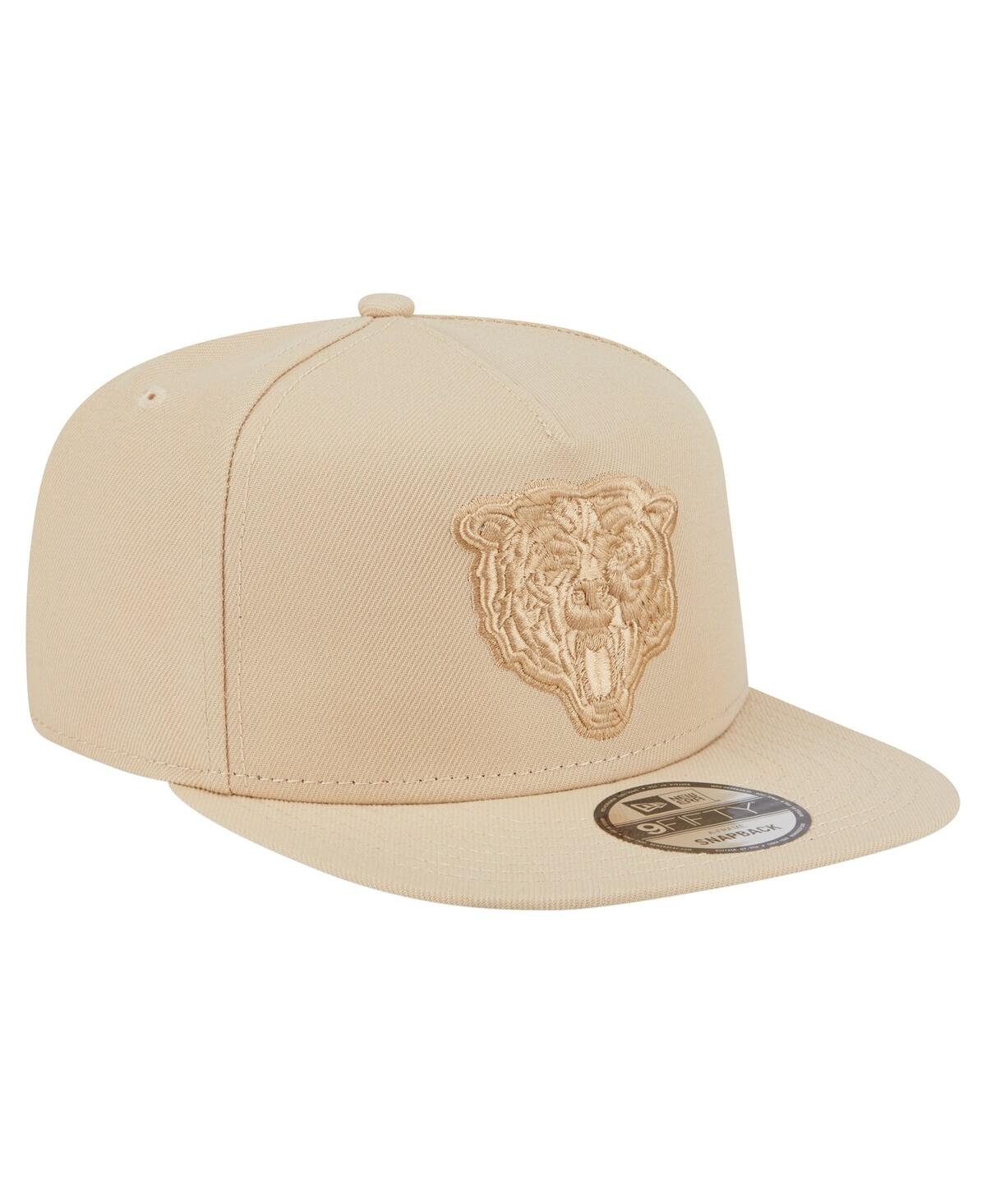 New Era Men'sâ Light Beige Chicago Bears Color Pack A-frame 9fifty Snapback Hat In Neutral