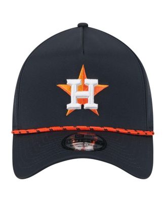 Men's Navy Houston Astros 39THIRTY A-Frame Perforated Flex Hat