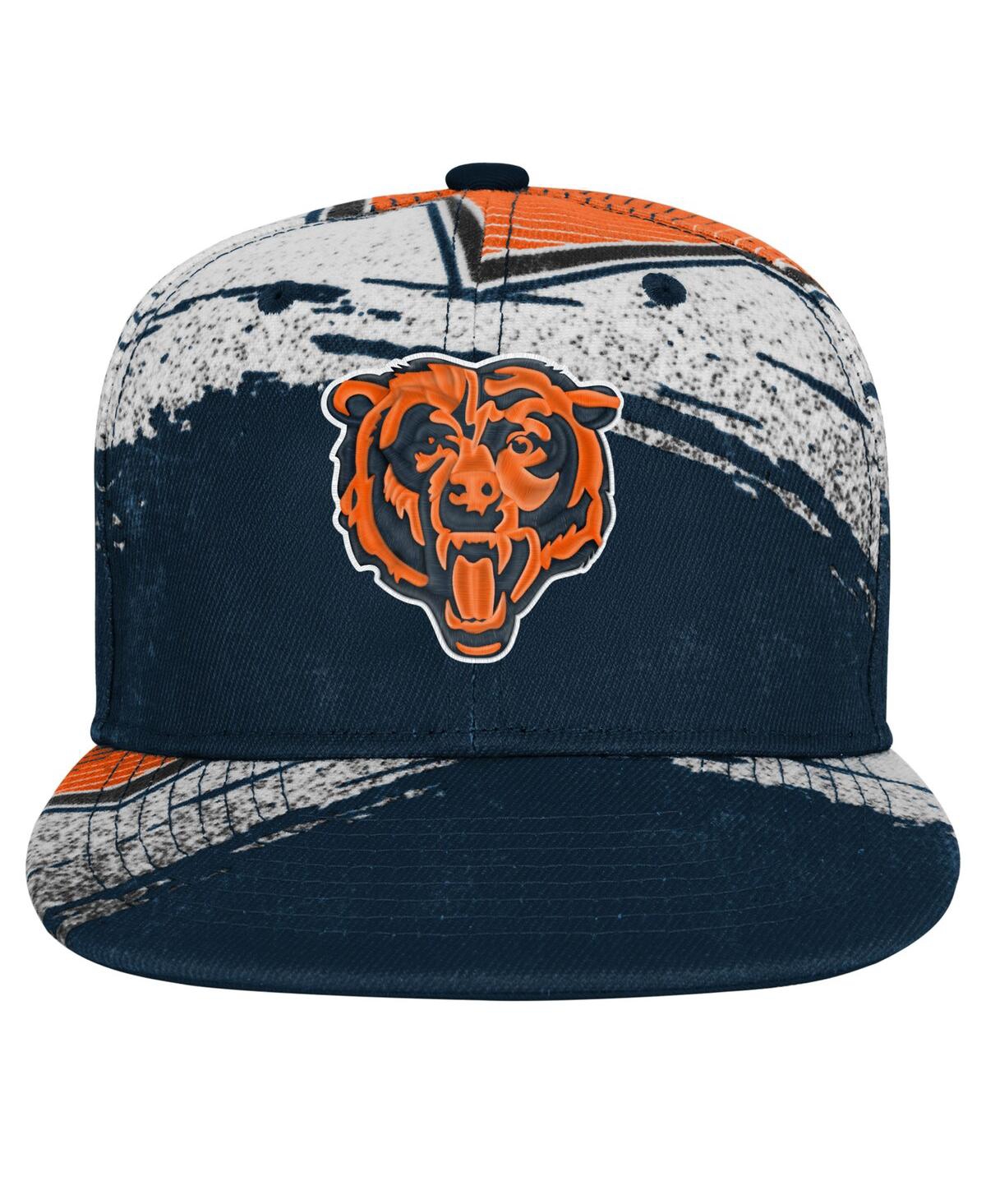 Outerstuff Big Boys And Girls Navy Chicago Bears Make Noise Adjustable Hat In Multi