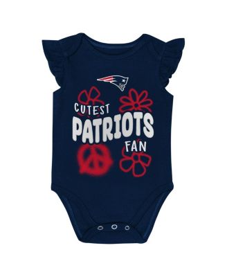 Baby Boys and Girls 2-Piece New England Patriots The Sunshine Bodysuit Set