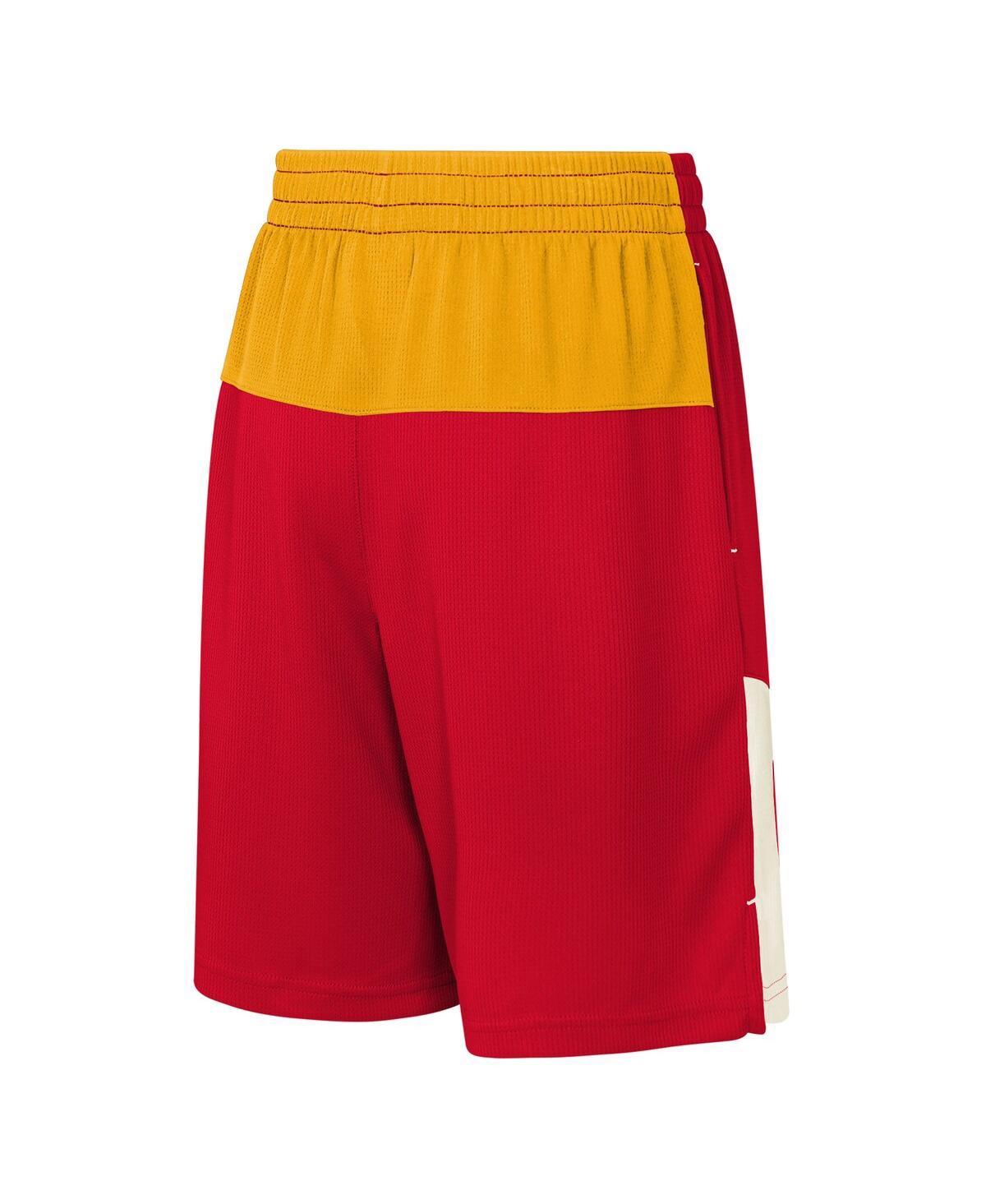 Outerstuff Big Boys And Girls Red Kansas City Chiefs Fandemonium Mesh Shorts In Multi