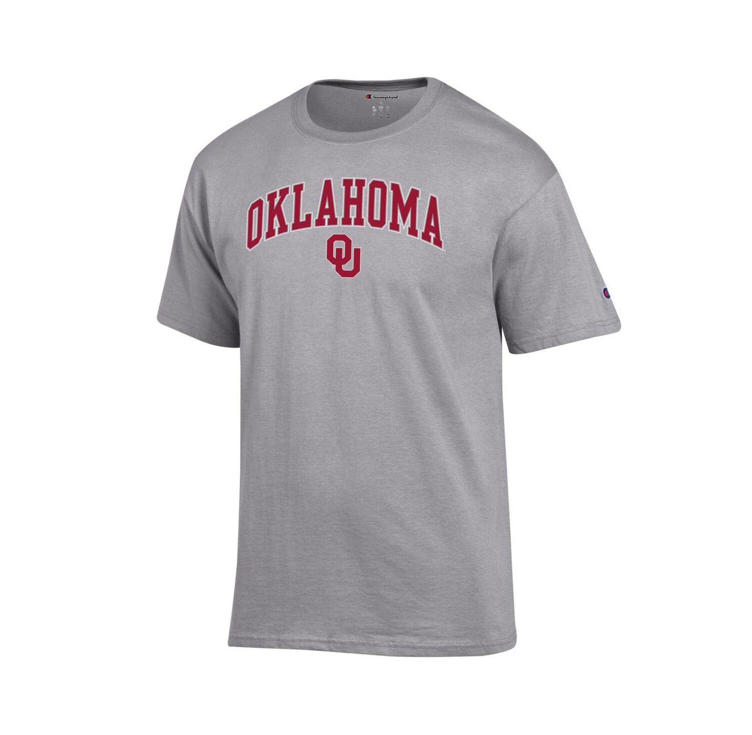 Men's Crimson Oklahoma Sooners Arch Over Logo T-Shirt
