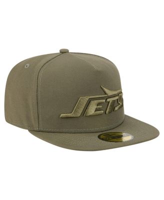 Men's&nbsp;Olive New York Jets Color Pack A-Frame 59FIFTY Fitted Hat