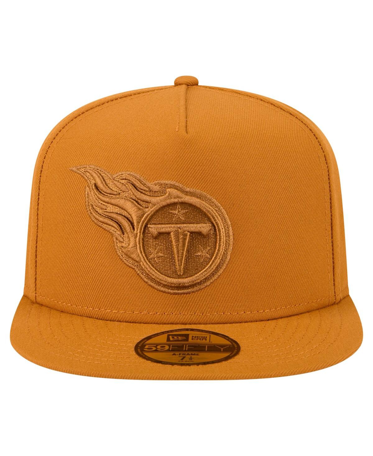 New Era Men's Brown Tennessee Titans Color Pack A-Frame 59FIFTY Fitted Hat