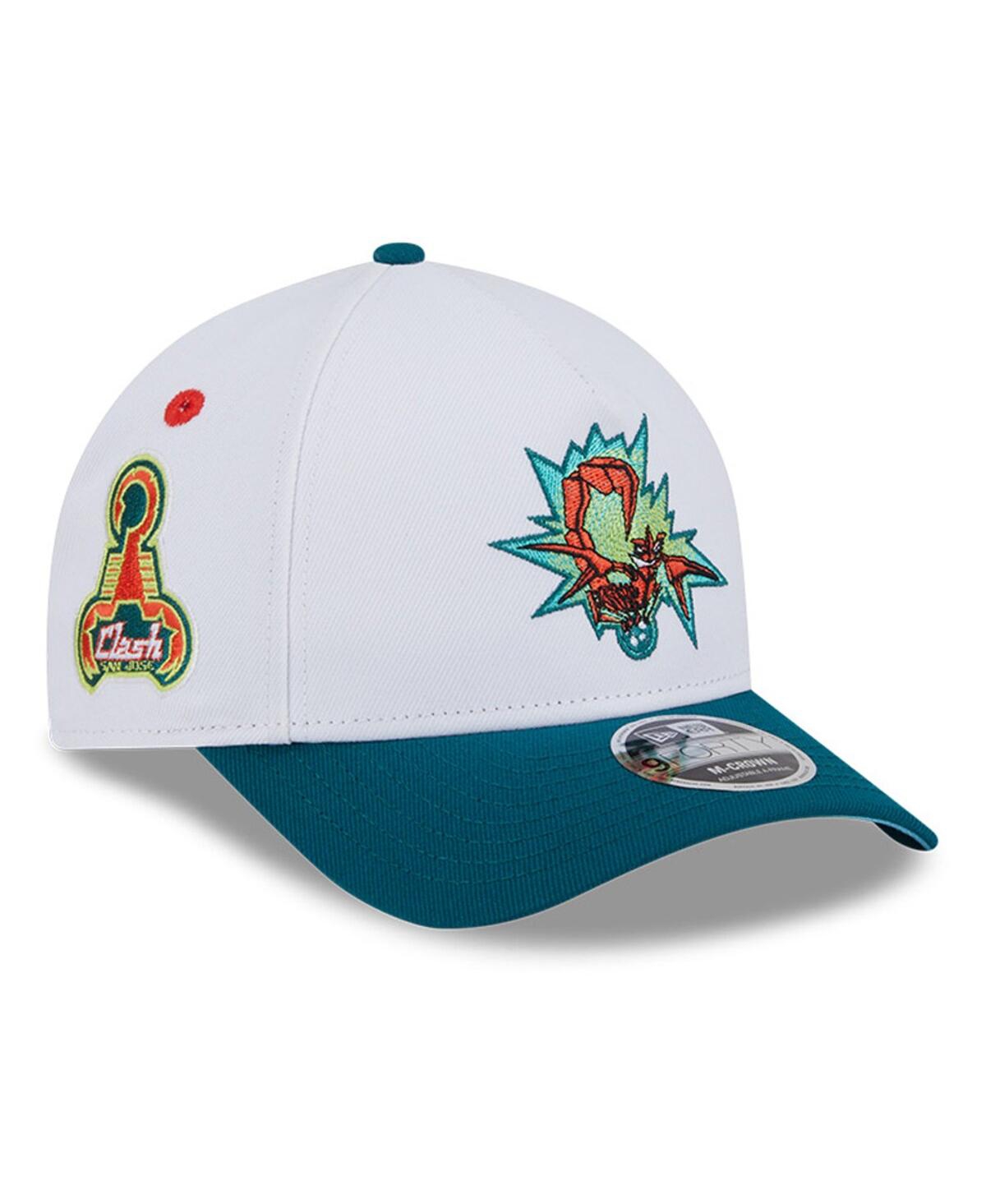 New Era Big Boys And Girls White San Jose Earthquakes 2025 Jersey Hook 9forty M-crown Adjustable Hat In Blue