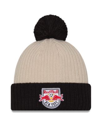 New Era - Men's Khaki New York Red Bulls 2025 Jersey Hook Cuff With Pom Knit Hat