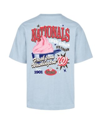 Men's Light Blue Washington Nationals Ice Cream Parlor Foundation T-Shirt
