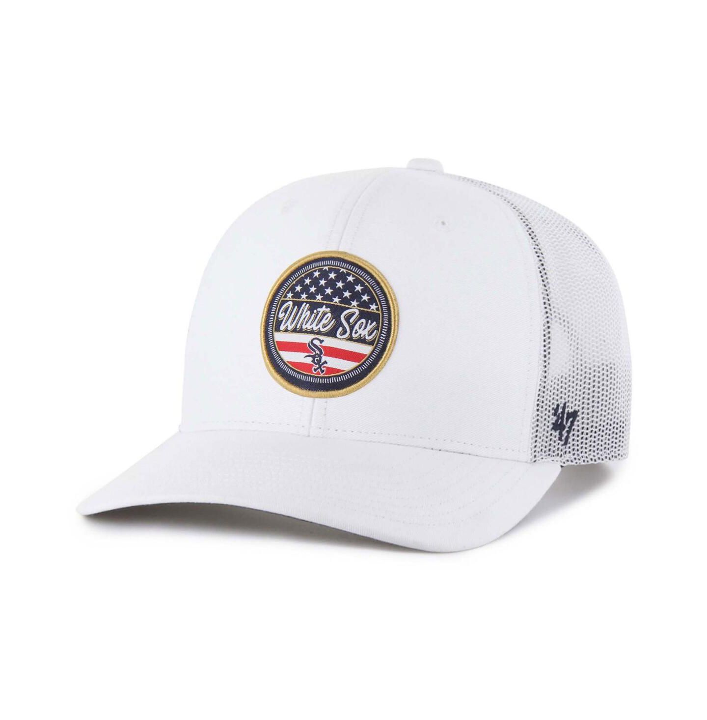 Мужская кепка '47 Brand White Chicago White Sox Adjustable Trucker Hat — фото 1