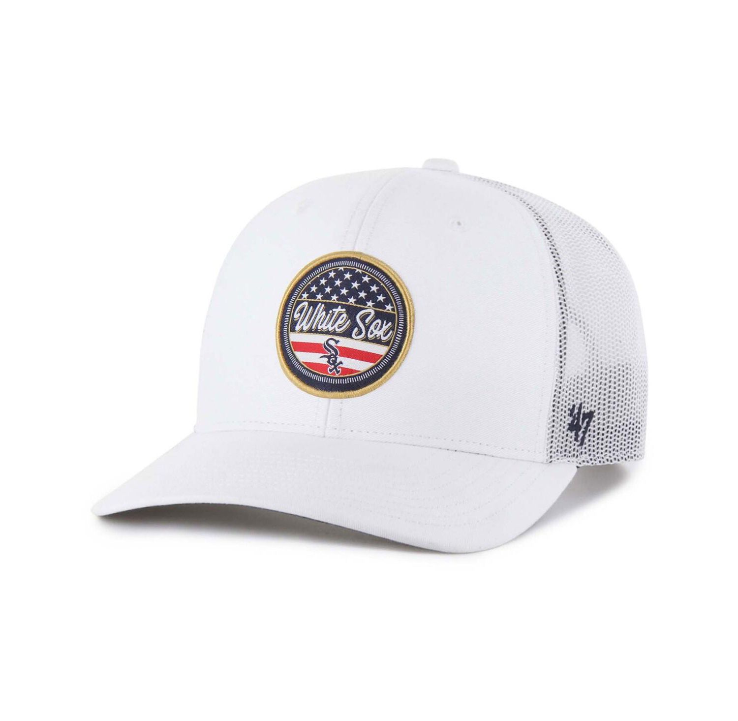 Men's White Chicago White Sox Adjustable Trucker Hat