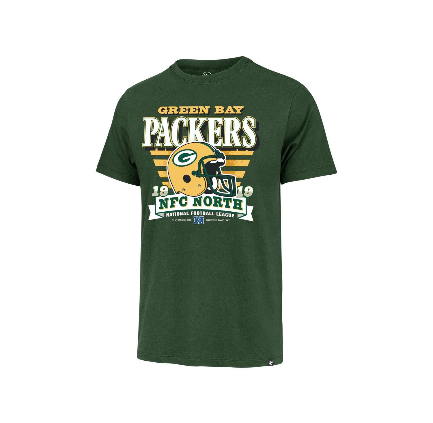Men's Green Bay Packers Stripe Splash Franklin Throwback T-Shirt