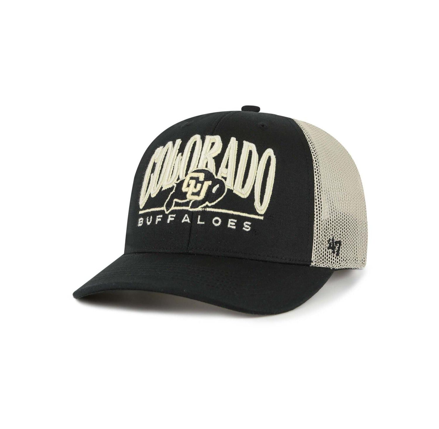 Men's Black Colorado Buffaloes Arid Adjustable Trucker Hat