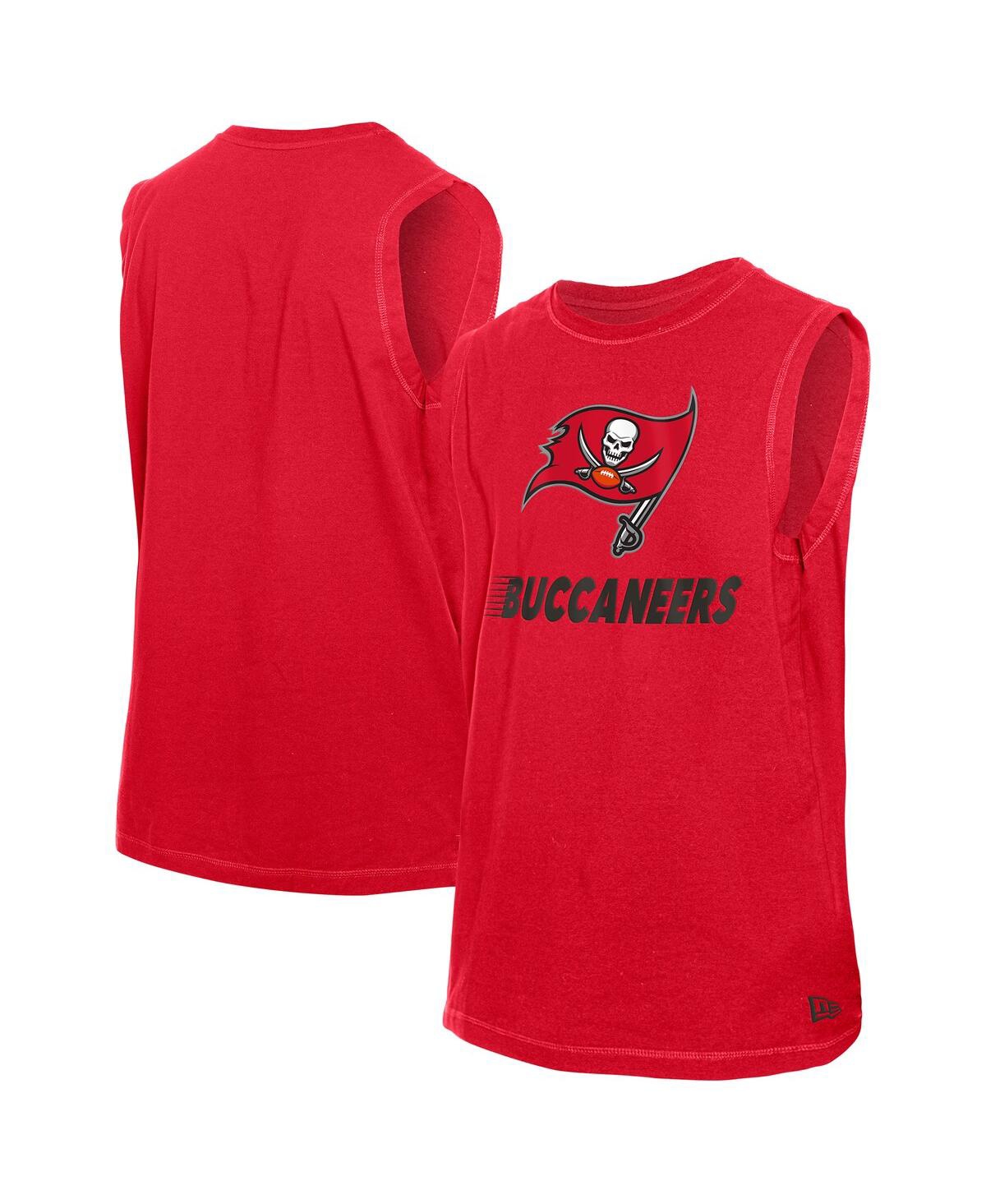 New Era Men's Red Tampa Bay Buccaneers Leisure Collection Tank Top
