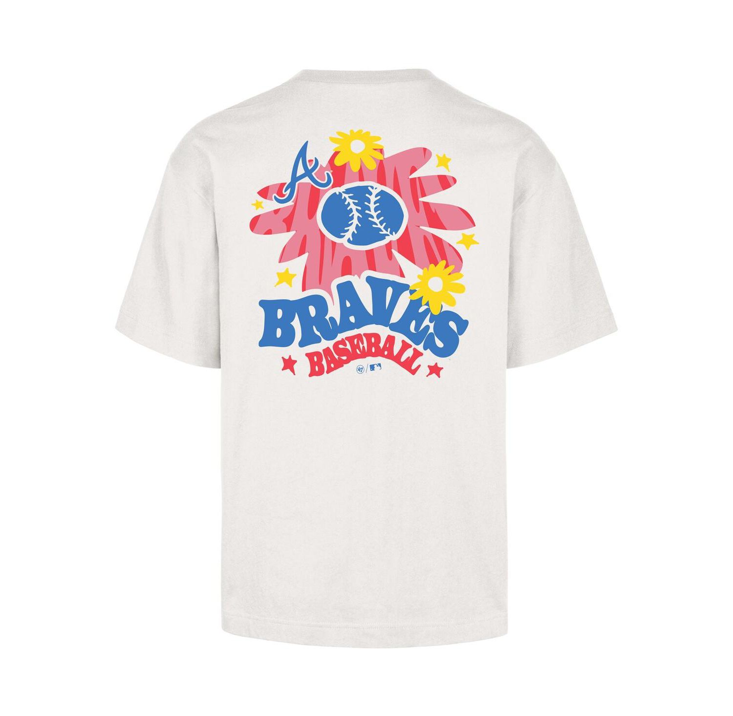 Men's Cream Atlanta Braves Flora Foundation T-Shirt