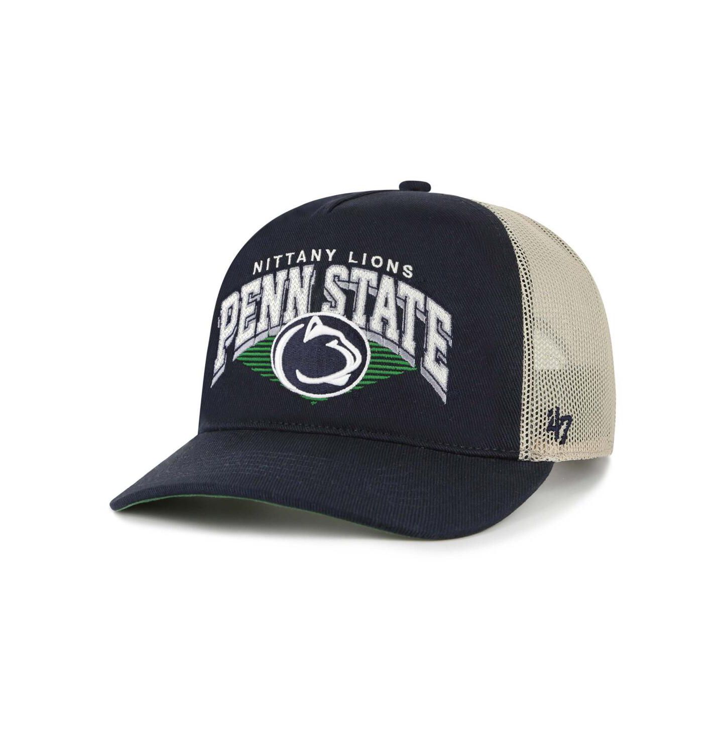 Мужская кепка '47 Brand Navy Penn State Nittany Lions Pomona Mesh Hitch Adjustable Trucker Hat — фото 1