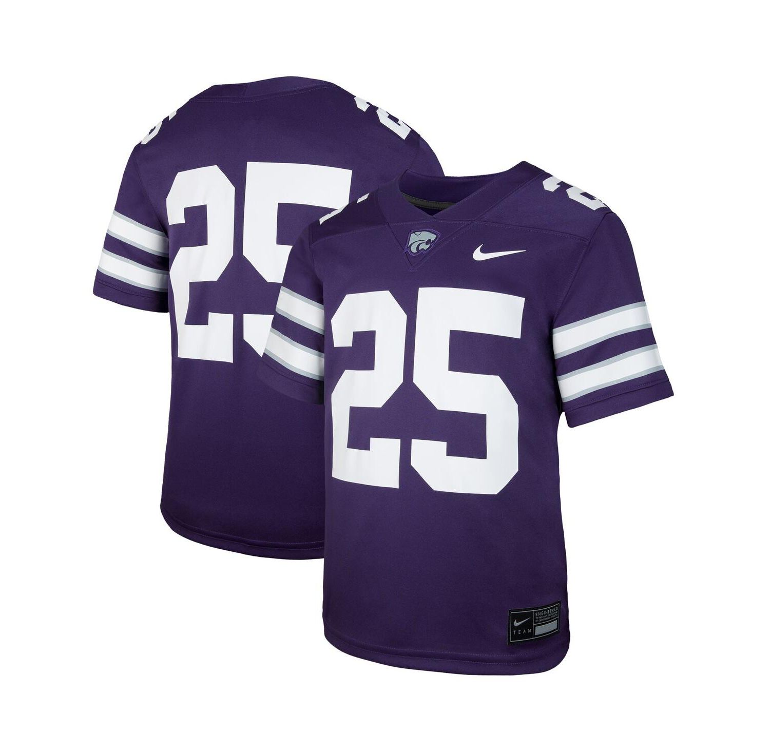 Big Boys and Girls 25 Purple Kansas State Wildcats Untouchable Replica Game Jersey