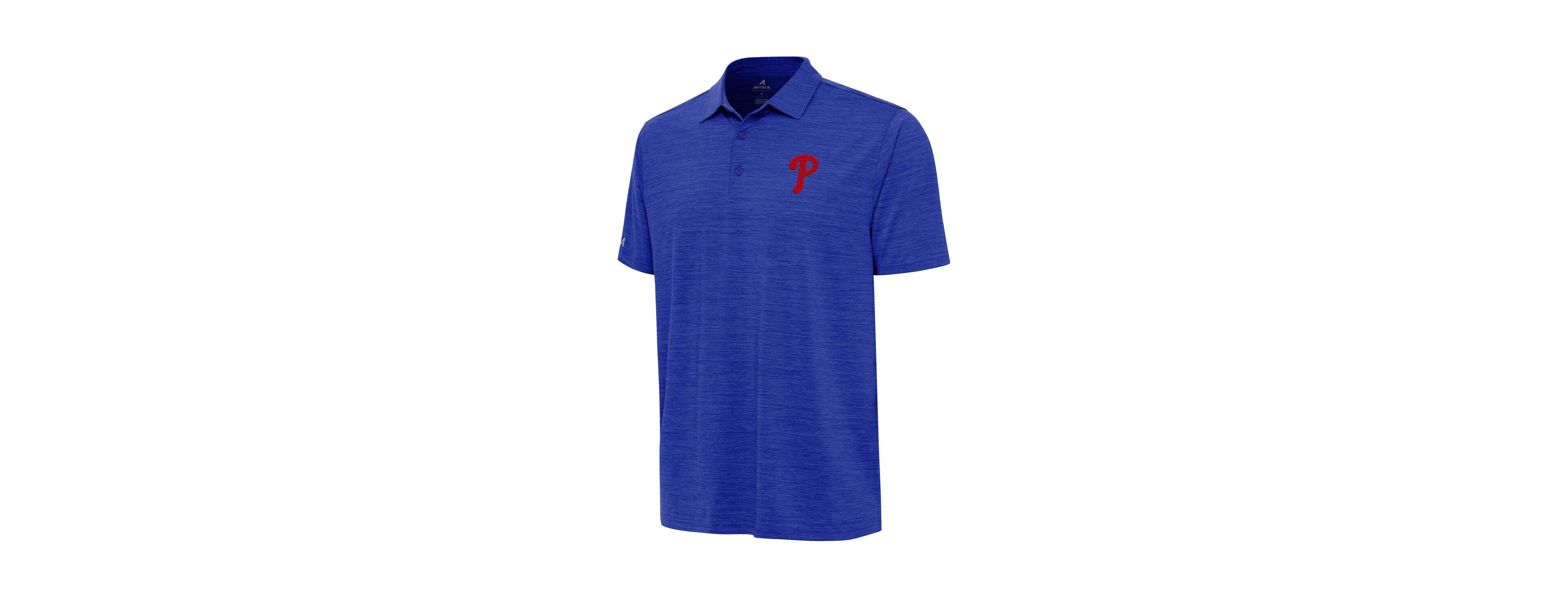 Antigua Men's Heather Royal Philadelphia Phillies Layout Polo Shirt