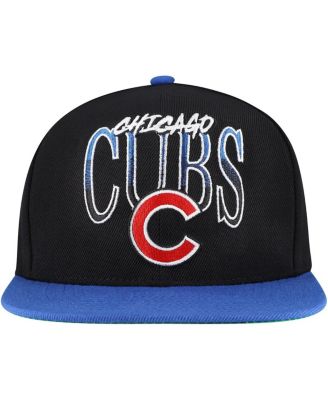 Men's Black Chicago Cubs Rise Up Snapback Hat