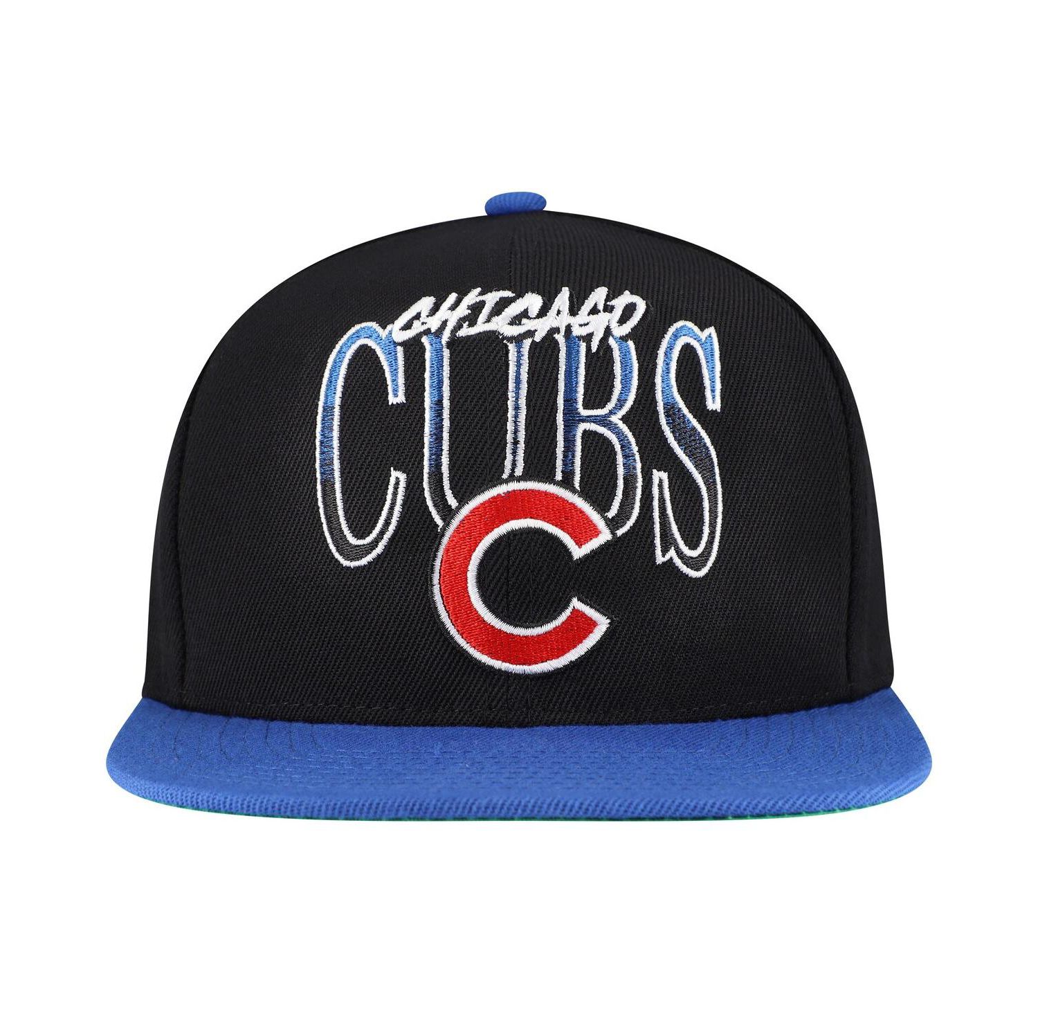 Men's Black Chicago Cubs Rise Up Snapback Hat