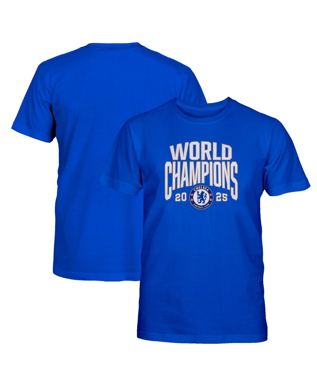 1863FC Big Boys and Girls Blue Chelsea World Champions T-Shirt