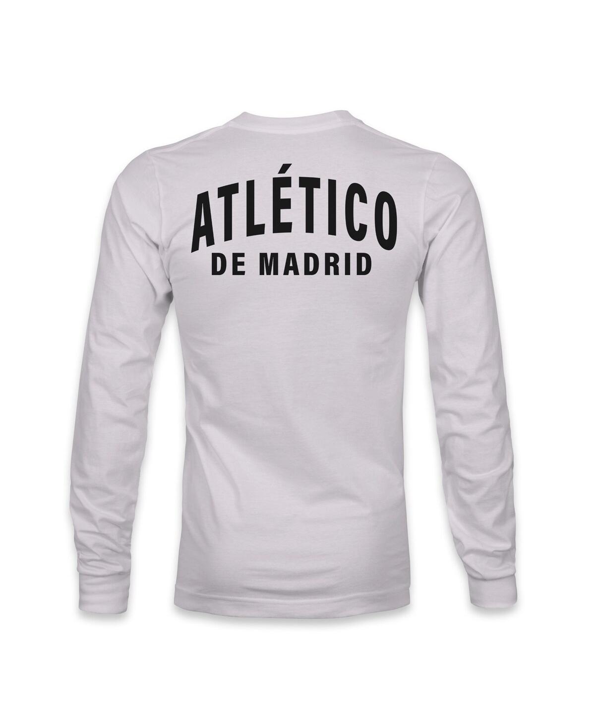 1863fc Men's Silver Atletico De Madrid Team Arch Long Sleeve T-shirt In Metallic