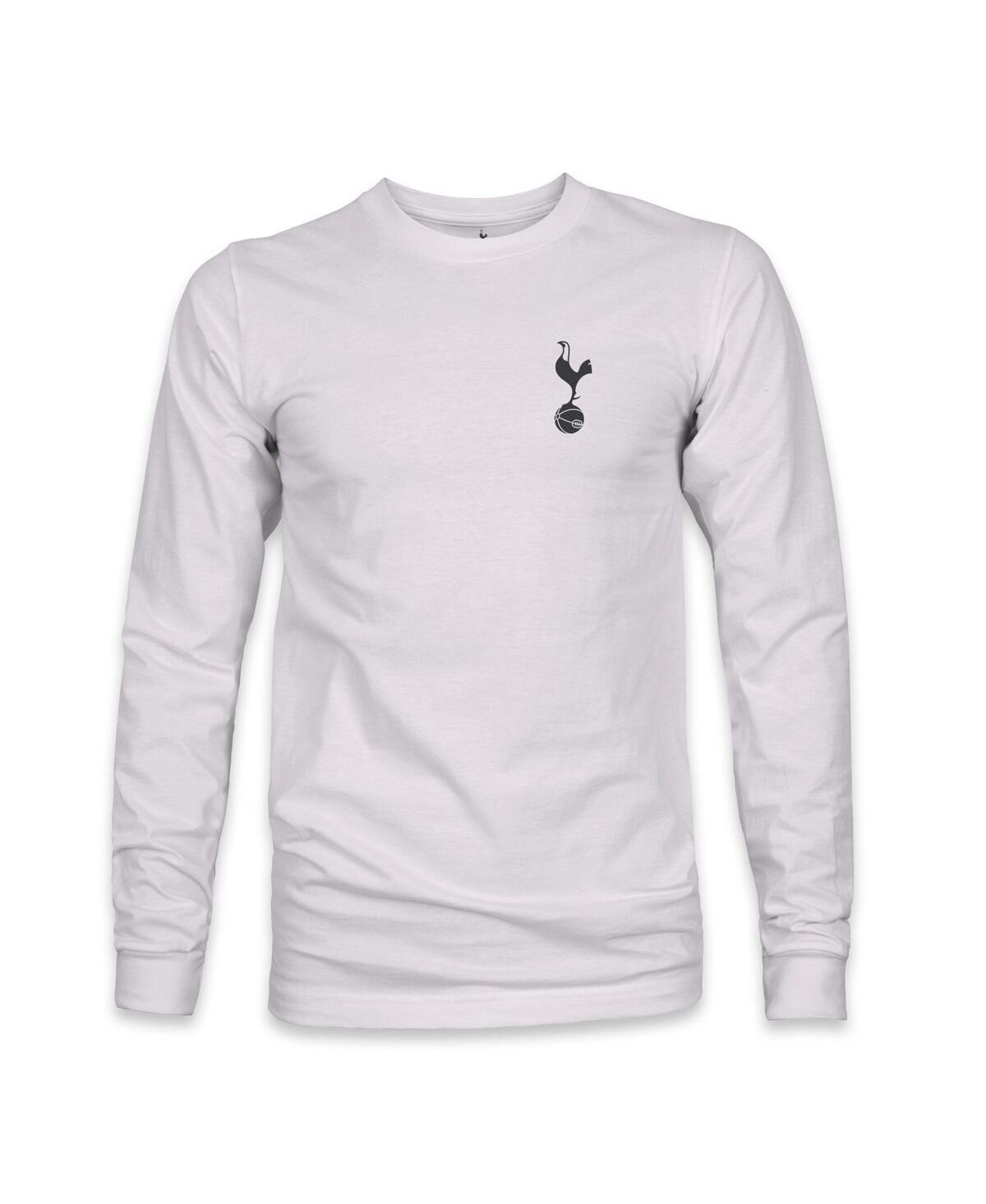 1863fc Men's Gray Tottenham Hotspur Back Team Arch Long Sleeve T-shirt In White