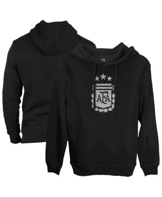 1863FC - Men's&nbsp;Black Argentina National Team Fleece Pullover Hoodie