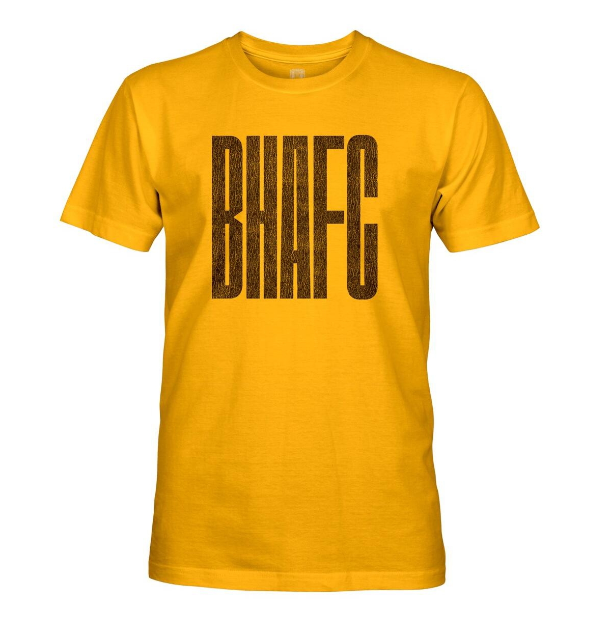 1863FC Men's Gold Brighton and Hove Albion Wordmark T-Shirt