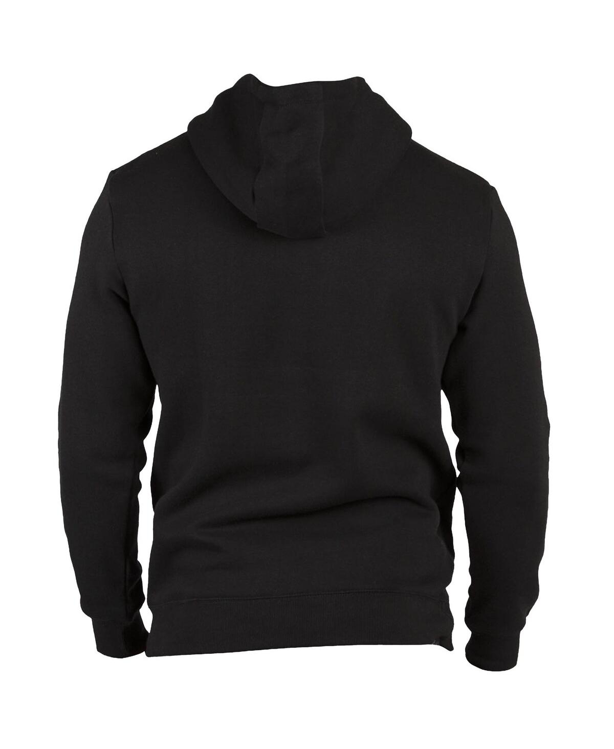 1863fc Men's Black Club America Mono Badge Fleece Pullover Hoodie Sweatshirt In Black