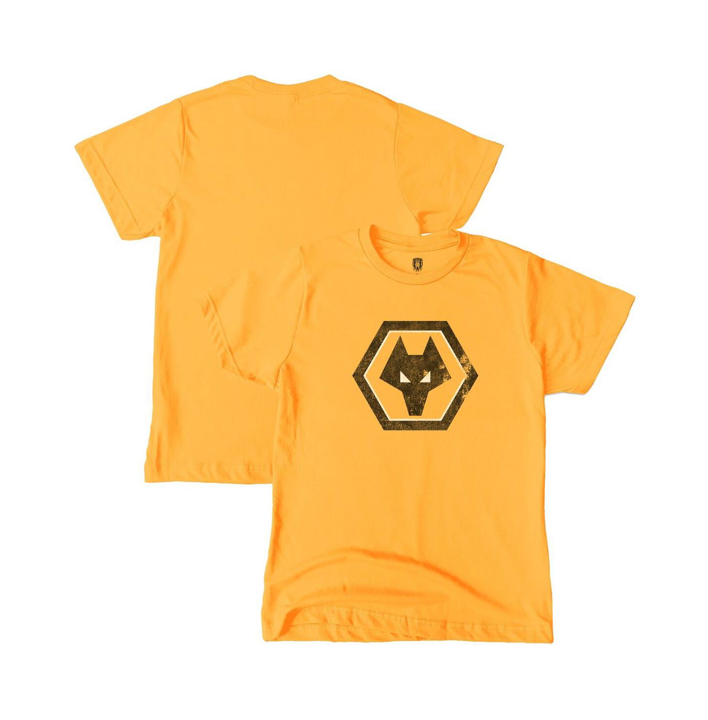 Детская футболка 1863FC Gold Wolverhampton Wanderers Color Badge — фото 1