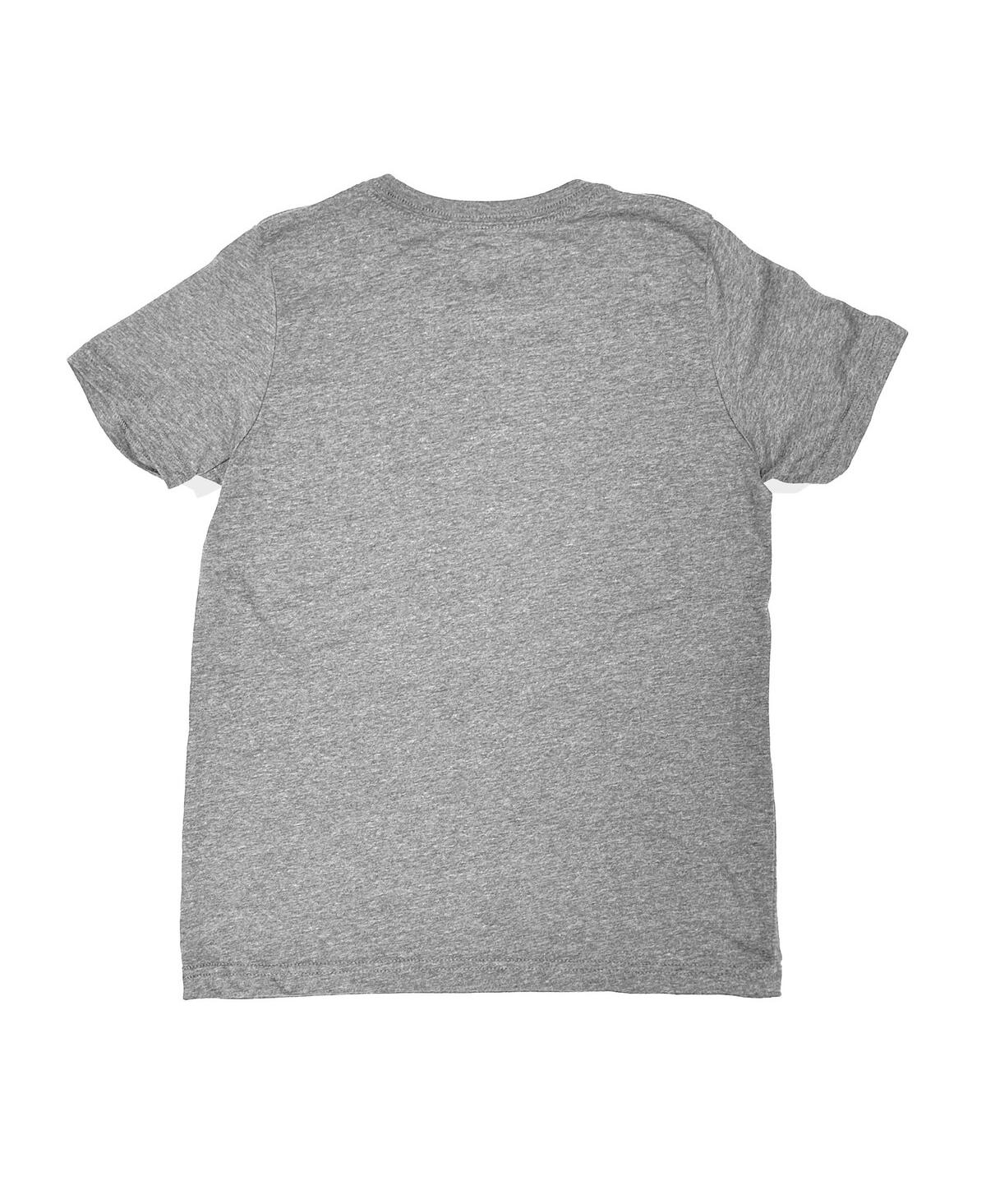 1863FC Big Boys and Girls Heather Gray Chelsea Color Badge T-Shirt