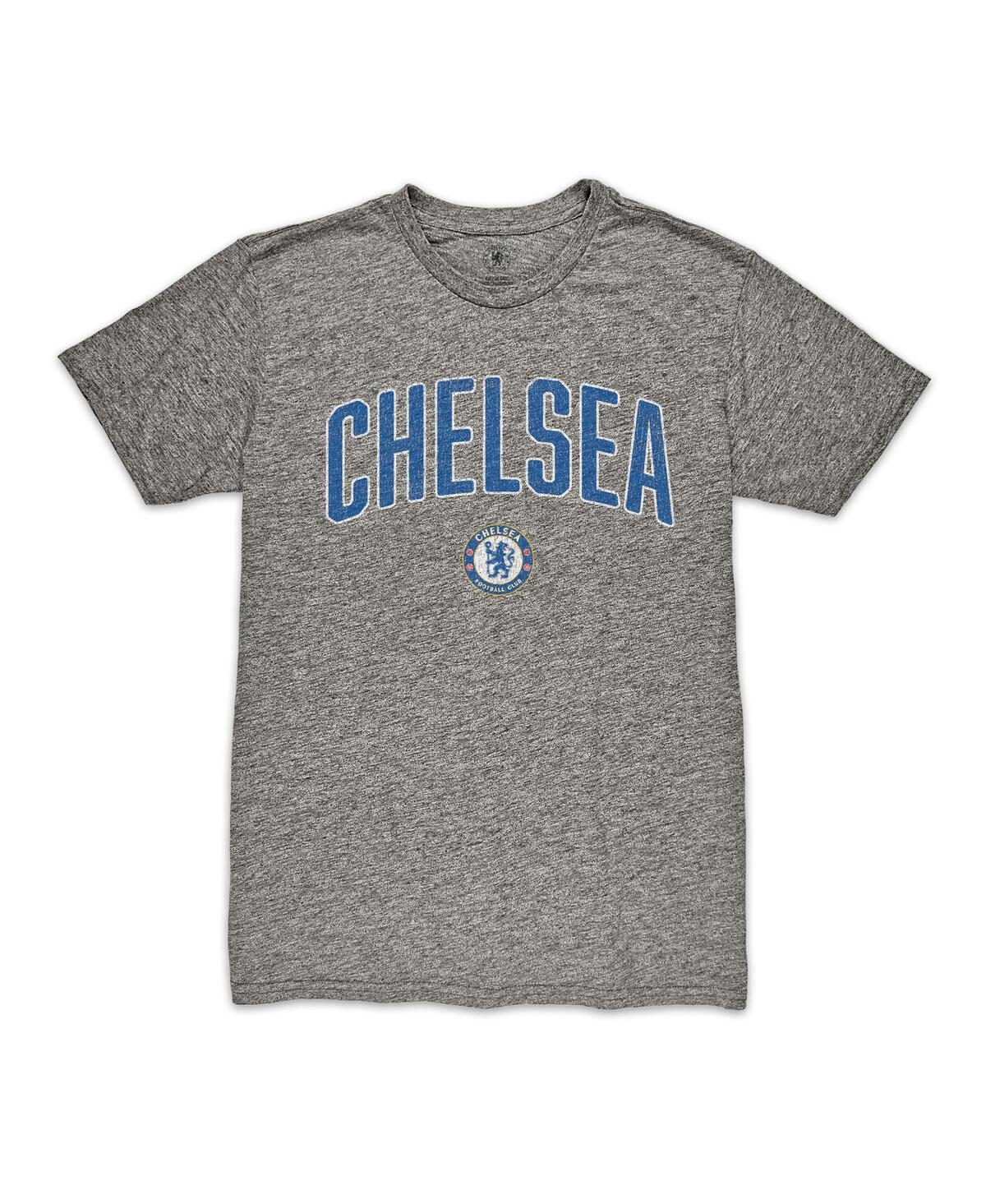 1863fc Men's Heather Gray Chelsea Wordmark Vintage Tri-blend T-shirt In Gray
