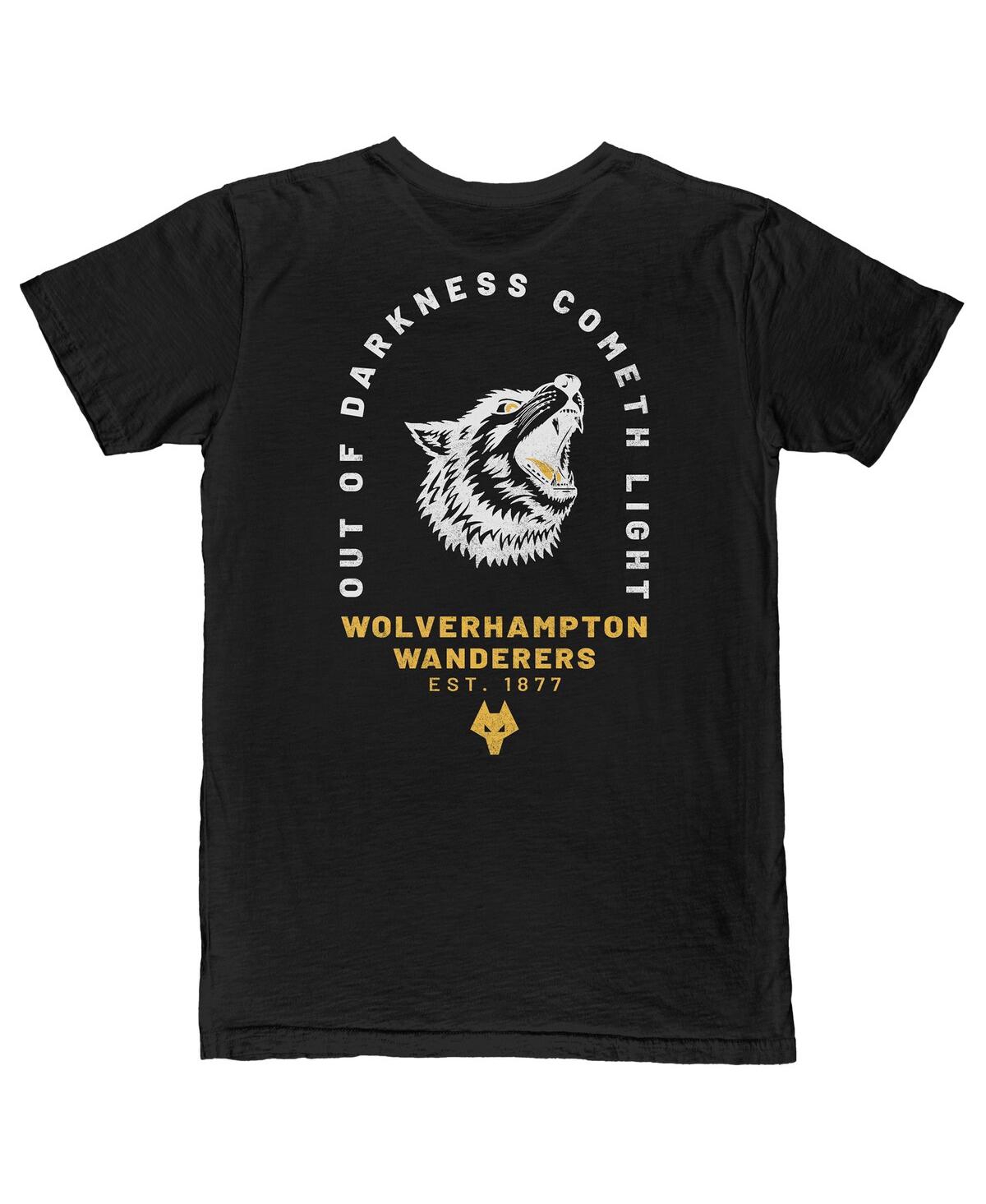 1863fc Men's Black Wolverhampton Wanderers Darkness Cometh Light Arch T-shirt In Black