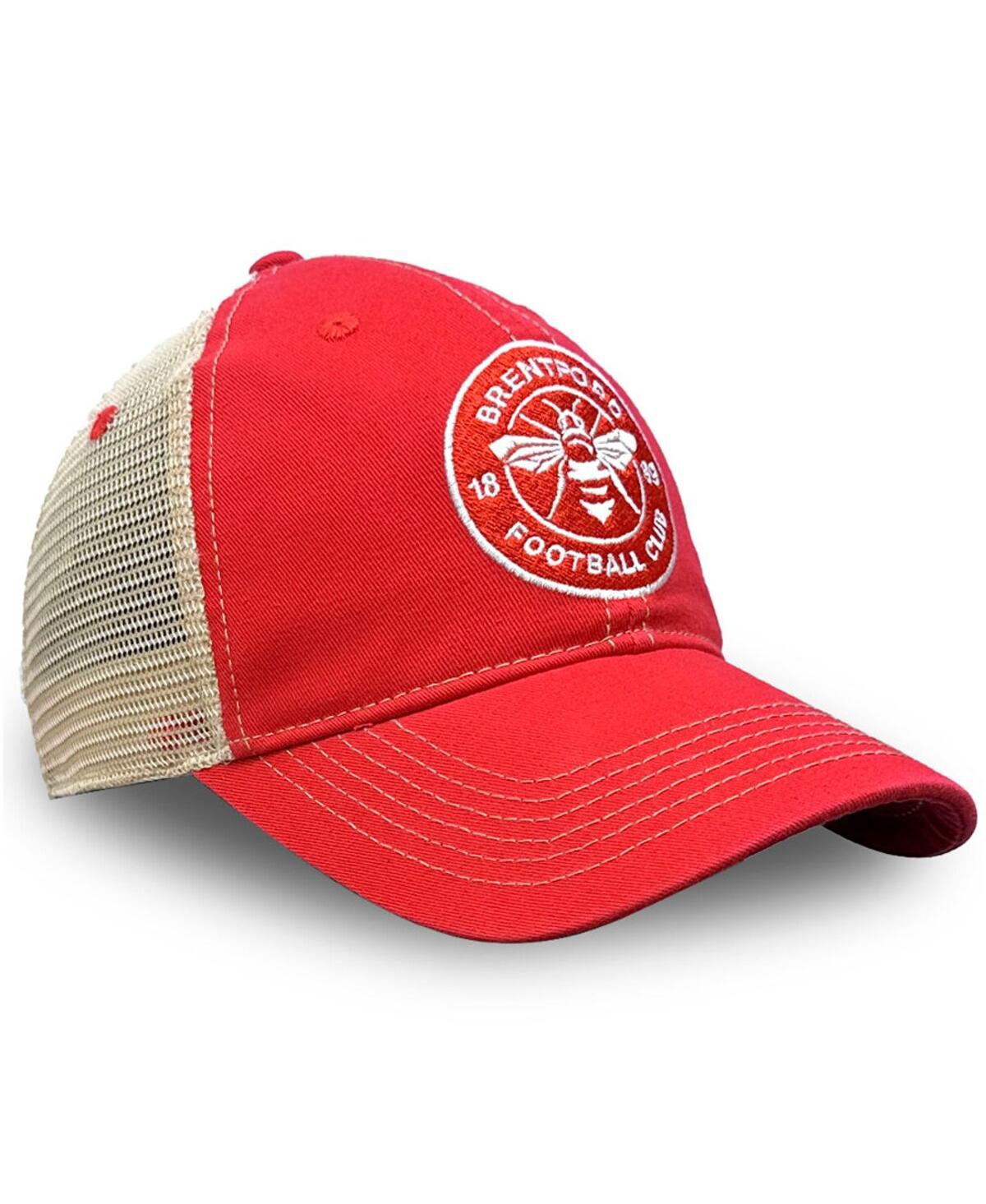 1863fc Men's Red Brentford Fc Trucker Adjustable Hat In Red
